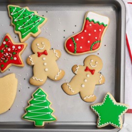 Комплект пластмасови кутери "Коледен микс" - 4 елемента