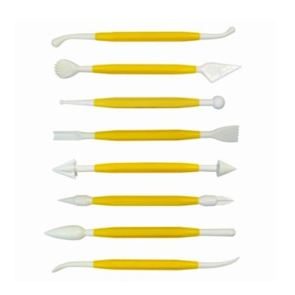 Комплект инструменти за моделиране PME - 8 елемента - жълти