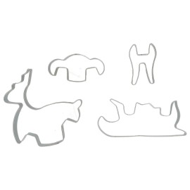 Комплект метални кутери 3D Шейна 4 елемента