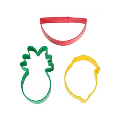 Комплект метални кутери "Ананас, диня, лимон"