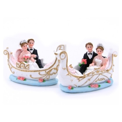Сватбена фигурка - Брачна двойка "В лодка"