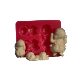 Силиконов калъп "3 размера бебета"