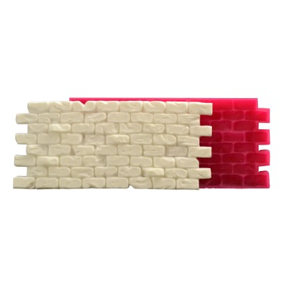 Силиконов калъп "Тухлена стена с едри тухли"