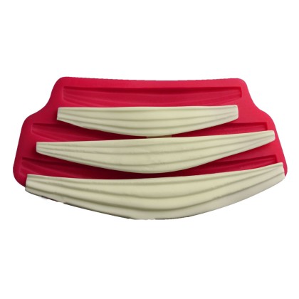 Силиконов калъп "Огъната драперия - 3 размера"