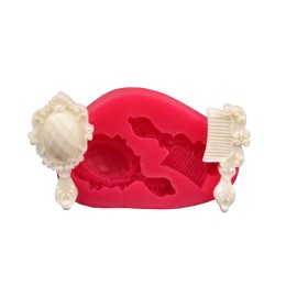 Силиконов калъп "Огледало и гребен"