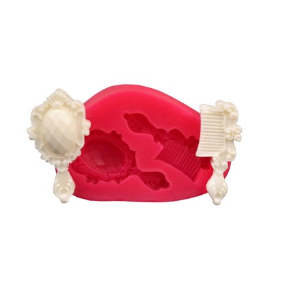 Силиконов калъп "Огледало и гребен"