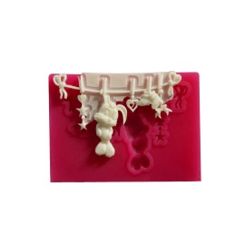 Силиконов калъп "Бебешки играчки"