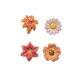 Силиконов калъп "Цветя - асорти"