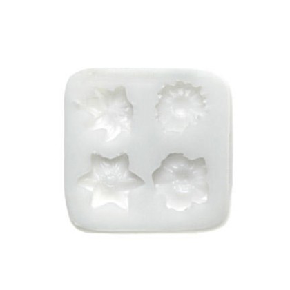 Силиконов калъп "Цветя - асорти"