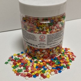 Захарна поръска "Звезди" - шарени - 350гр