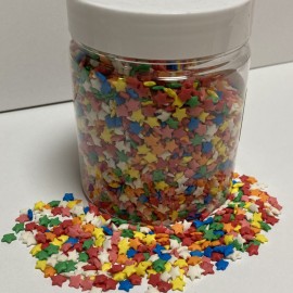 Захарна поръска "Звезди" - шарени - 350гр