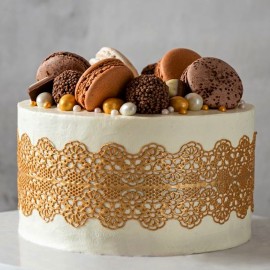 Златна захарна дантела - 200гр