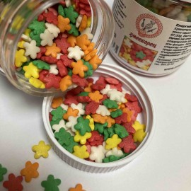 Захарна поръска "Цветлета" - шарени - 35гр