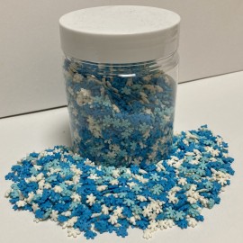 Захарна поръска "Снежинки" - 3 цвята - 350гр