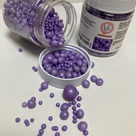 Захарна поръска "Перли" микс - лилави - 45гр
