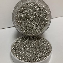 Захарна поръска "Перли" 3мм - сребърни - 500гр
