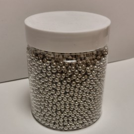 Захарна поръска "Перли" 5мм - сребърни - 500гр