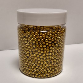 Захарна поръска "Перли" 5мм - златни - 500гр