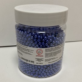 Захарна поръска "Перли" 5мм - тъмносини - 500гр