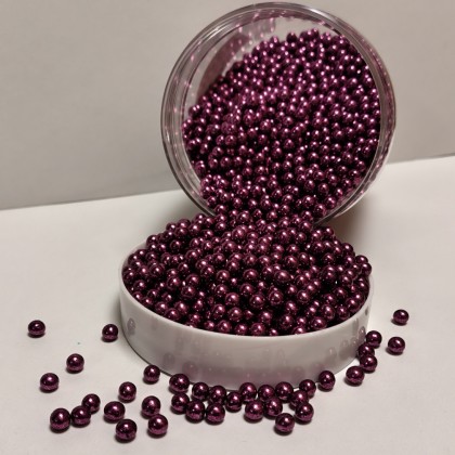 Захарна поръска "Перли" 5мм - лилави - 500гр