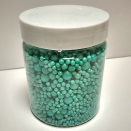 Захарна поръска "Перли" микс - тюркоаз - 500гр