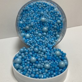 Захарна поръска "Перли" микс - сини - 500гр