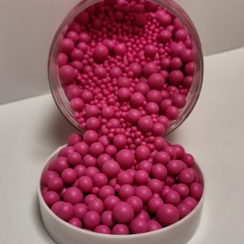 Захарна поръска "Перли" микс - розови - 500гр