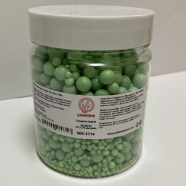 Захарна поръска "Перли" микс - светлозелен - 500гр