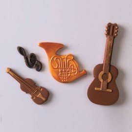 Комплект кутери с ежектор "Музикални инструменти" - 4 елемента