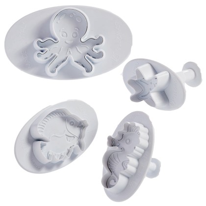 Комплект кутери с ежектор "Морски" - 4 елемента