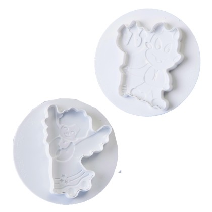 Комплект кутери с ежектор "Ангел и дявол" - 2 елемента