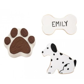 Комплект метални кутери "Куче с кокал" - 4 елемента