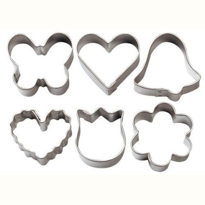 Комплект метални кутери "Романтика" - 6 елемента