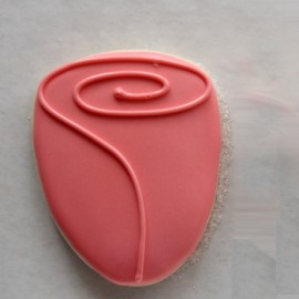 Комплект метални кутери "Роза" - 3 елемента