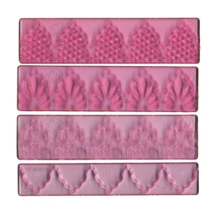 Комплект кутери и щампа за дантела - 4 елемента