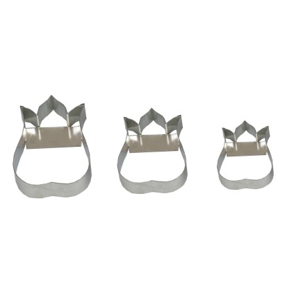 Комплект метални кутери бенисон "Лале" - 3 елемента