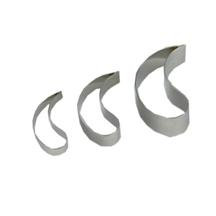 Комплект метални кутери бенисон "Извита капка" - 3 елемента