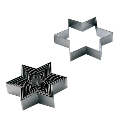 Комплект метални кутери "Звезда блъча" - 7 елемента