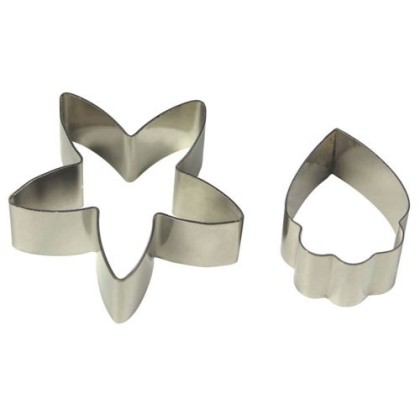 Комплект метални кутери "Голяма орхидея" - 2 елемента