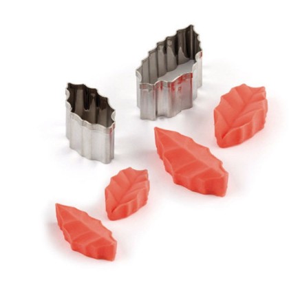 Комплект метален кутер със силиконови щампи "Зеленика" - 6 елемента