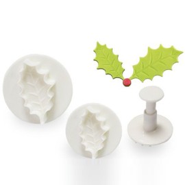 Комплект кутери с ежектор "Малко листо на зеленика" - 3 елемента