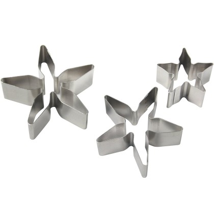 Комплект метални кутери "Чашелистчета" - 3 елемента