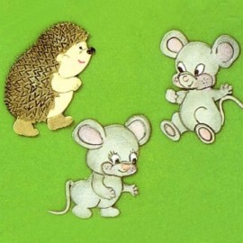 Кутер пачуърк "Мишка и таралеж"