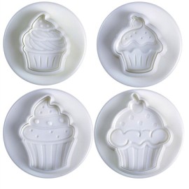 Комплект кутери с ежектор "Кексчета" - 4 елемента