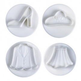 Комплект кутери с ежектор "Дамски дрехи" - 4 елемента