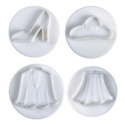 Комплект кутери с ежектор "Дамски дрехи" - 4 елемента