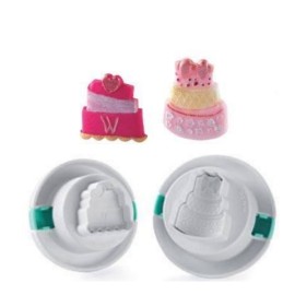 Комплект кутери с ежектор "Тортички" - 2 елемента