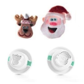 Комплект кутери с ежектор "Дядо Коледа и елен" - 2 елемента