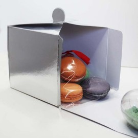 Kутия 10х10см Сребърна