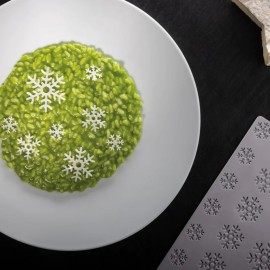 Силиконова форма с релефна щампа Снежинки - Snowflake